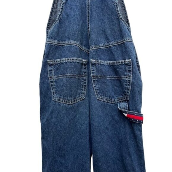 Tommy Hilfiger‎ 90s Vintage Y2K Overalls Retro Hip Hop Fashion Women Size 26 - Picture 9 of 13